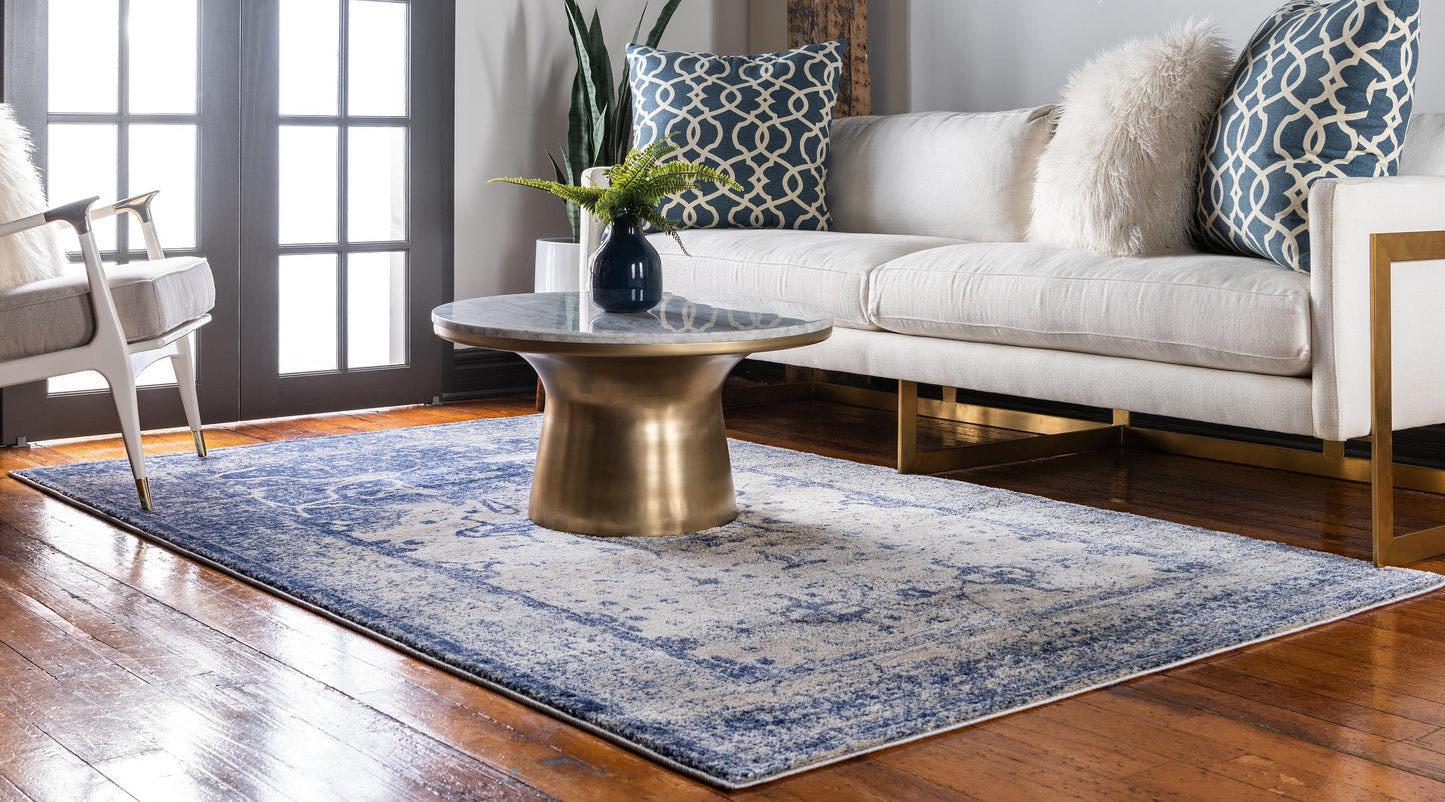 Modern Area Rug Living Room Abstract Washable