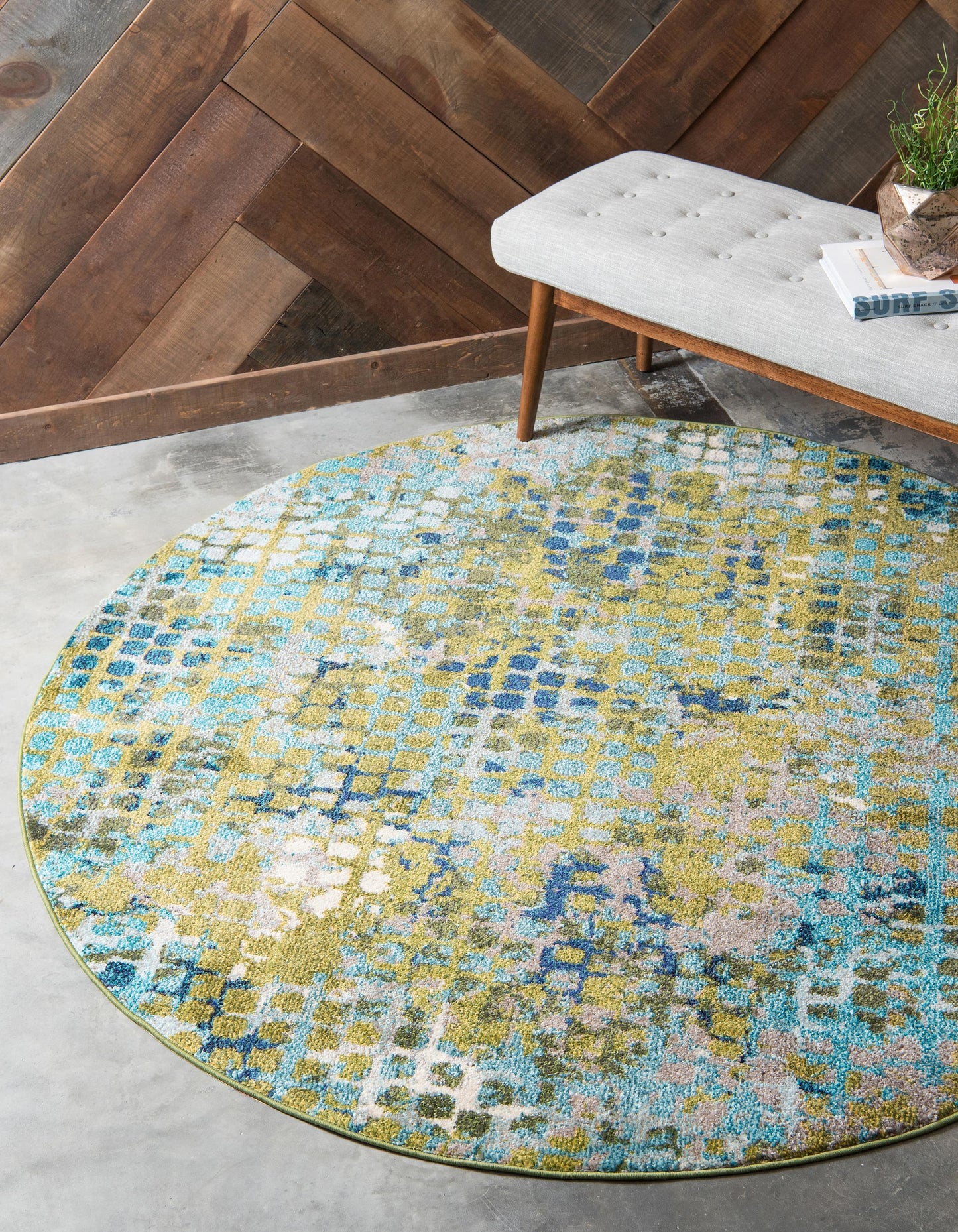 Area Rug – Modern, Circle Pattern