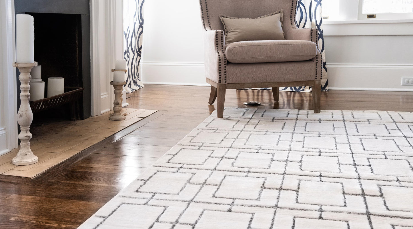 Area Rug – Modern, Cube Pattern Luxury