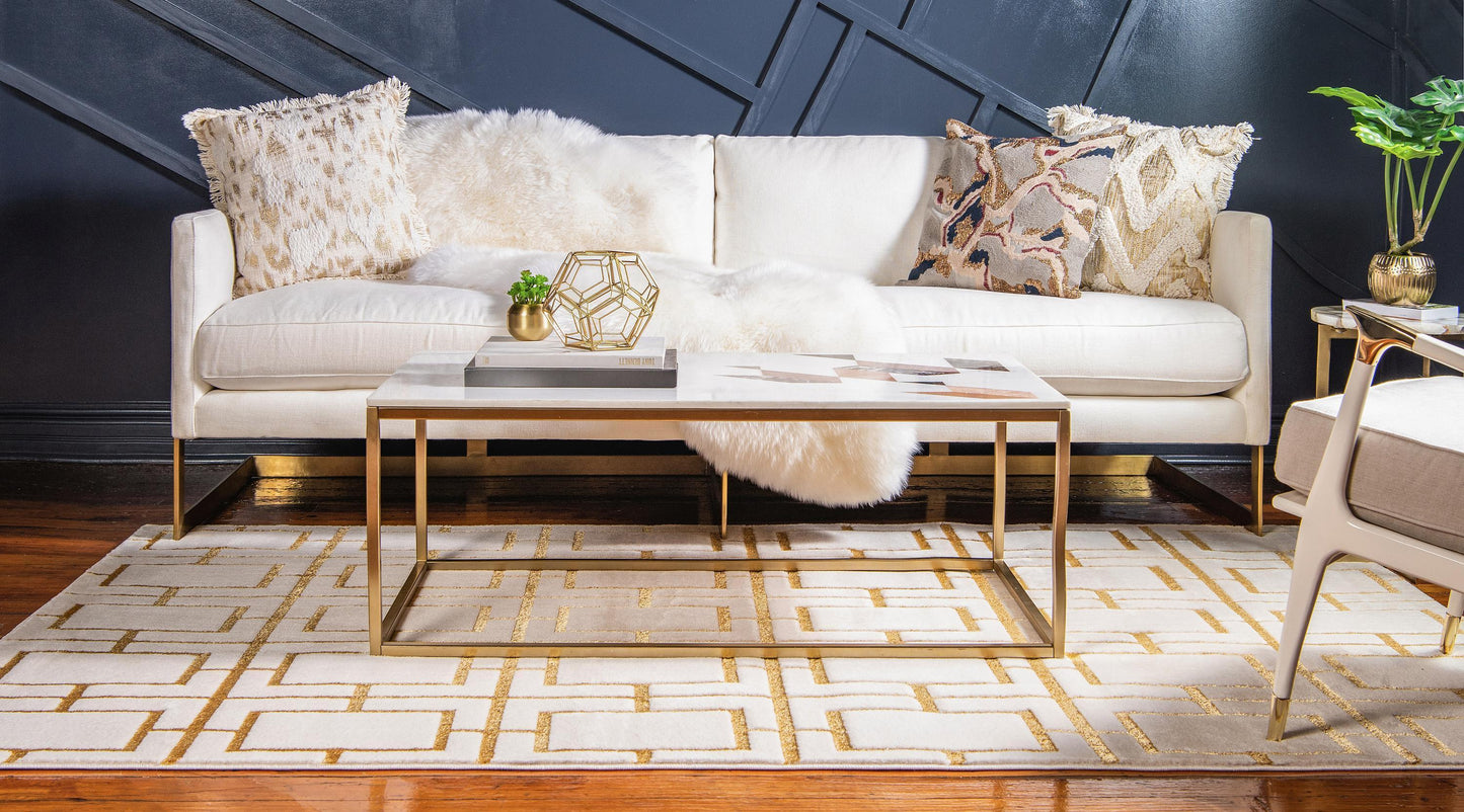 Area Rug – Modern, Cube Pattern Luxury