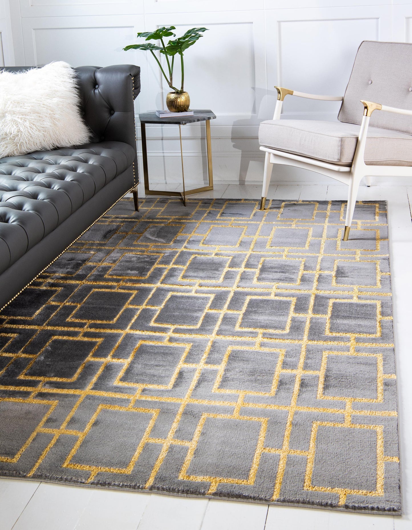 Area Rug – Modern, Cube Pattern Luxury