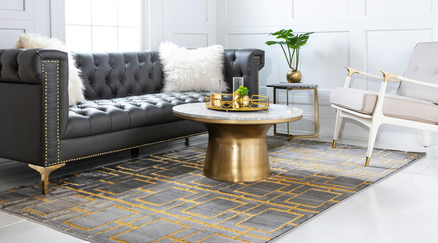 Area Rug – Modern, Cube Pattern Luxury