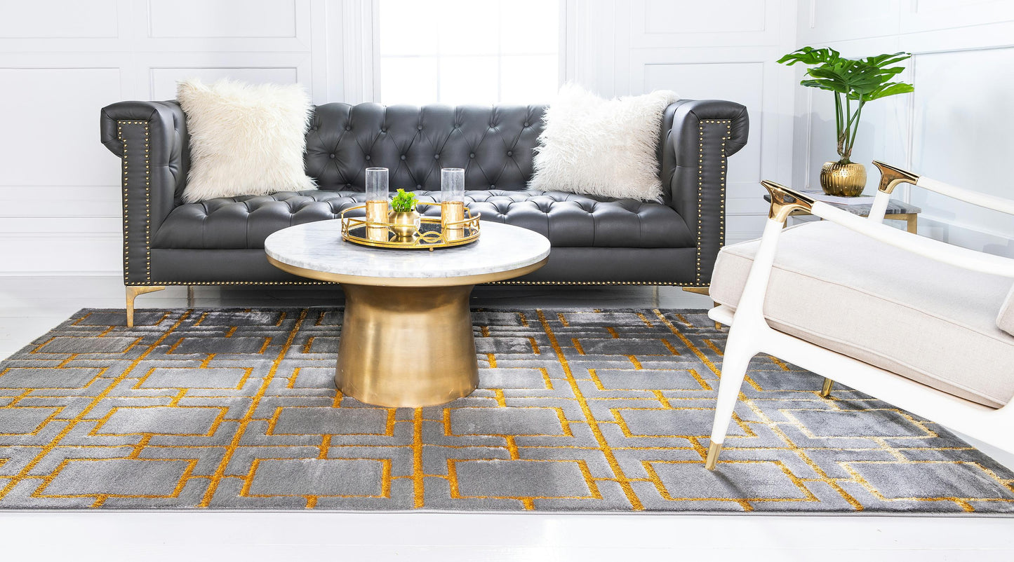 Area Rug – Modern, Cube Pattern Luxury