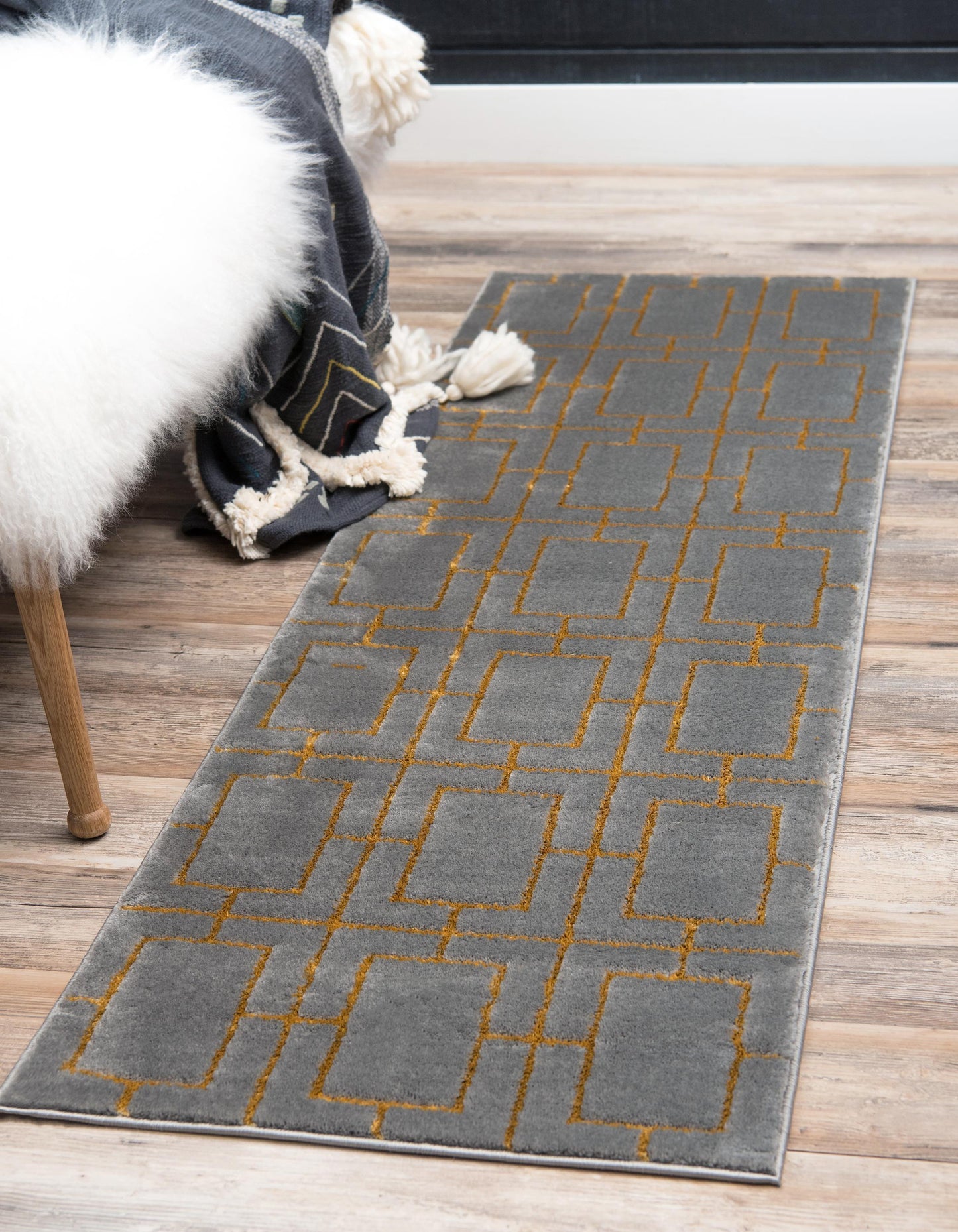 Area Rug – Modern, Cube Pattern Luxury