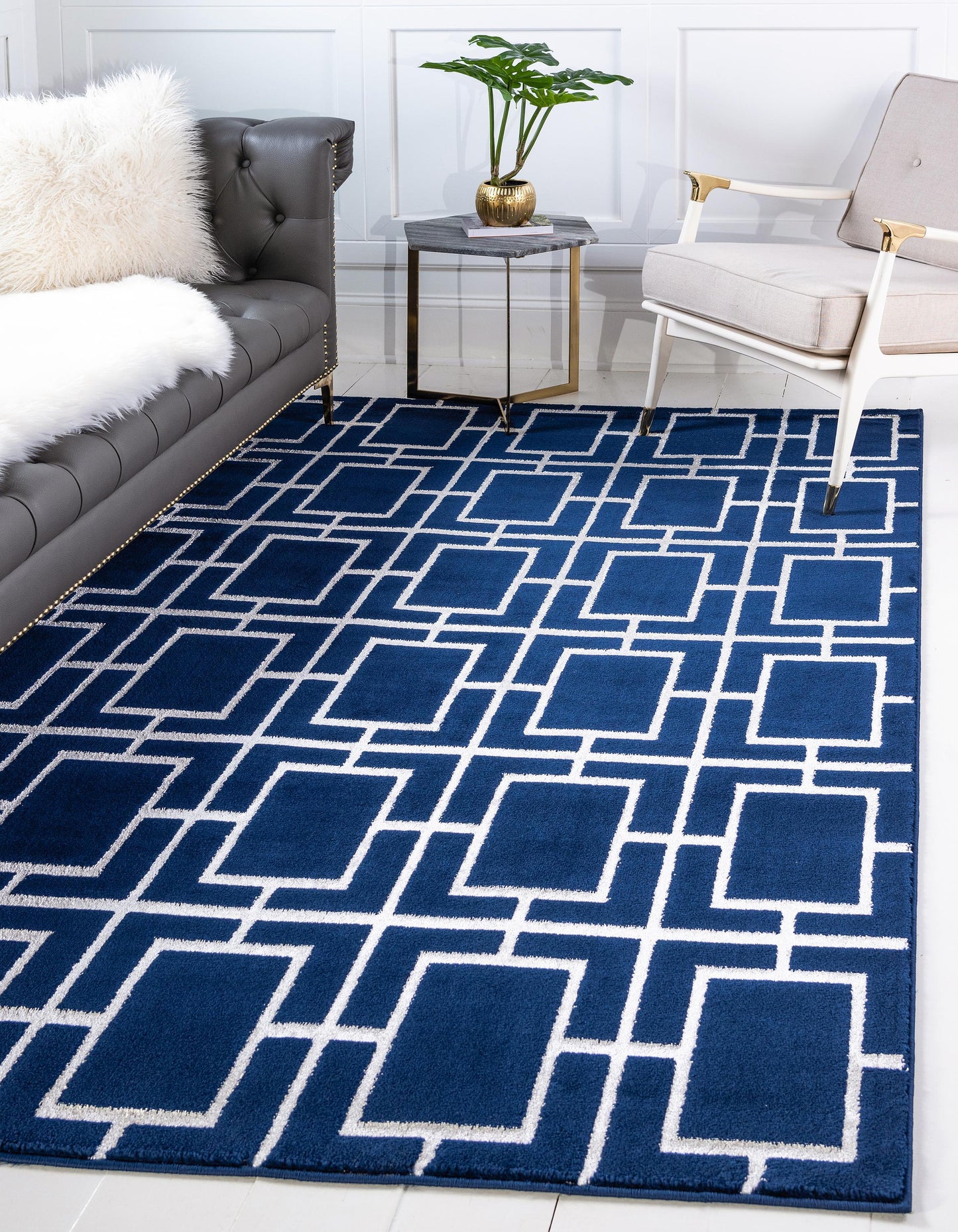 Area Rug – Modern, Cube Pattern Luxury