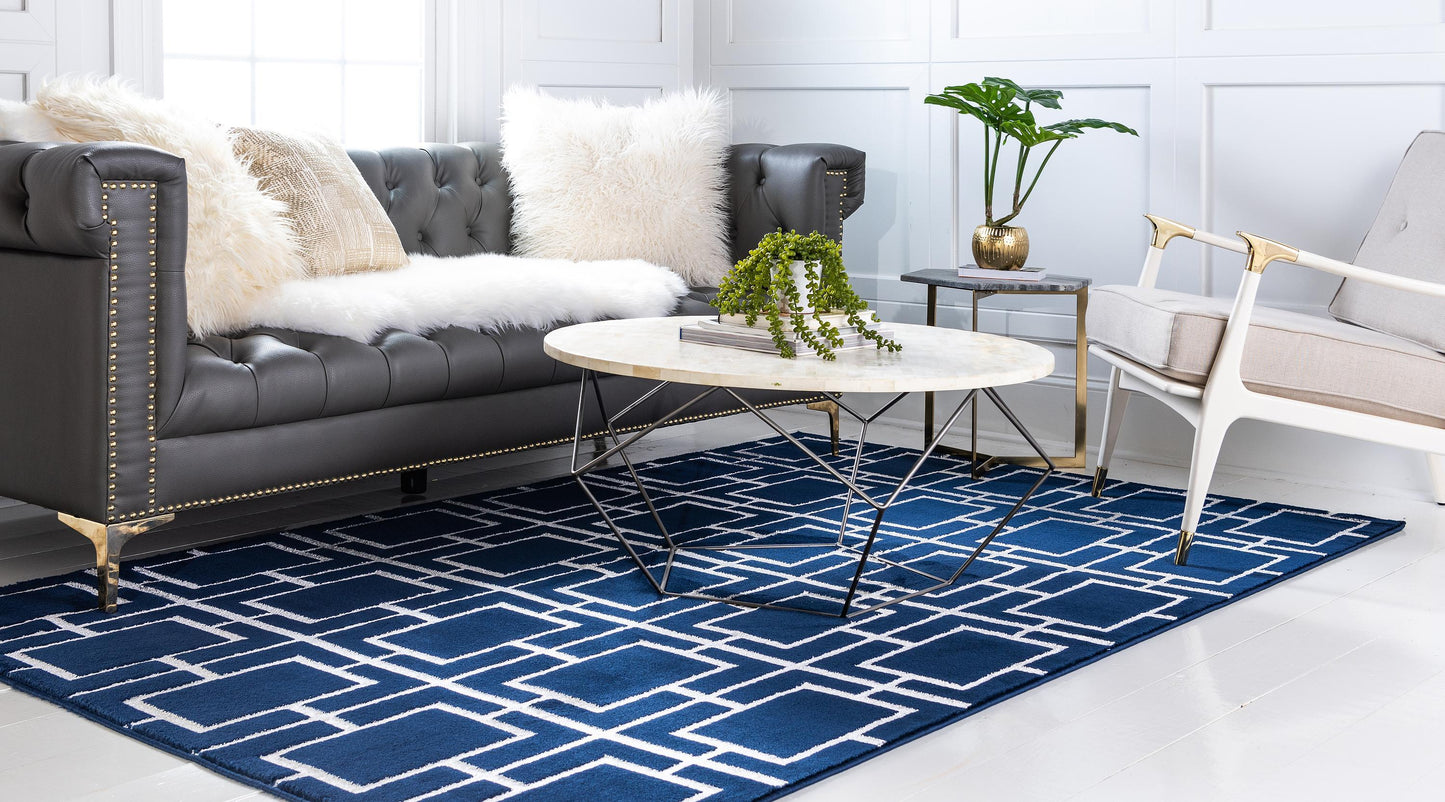 Area Rug – Modern, Cube Pattern Luxury