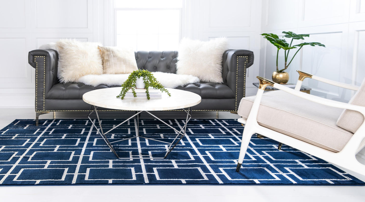 Area Rug – Modern, Cube Pattern Luxury