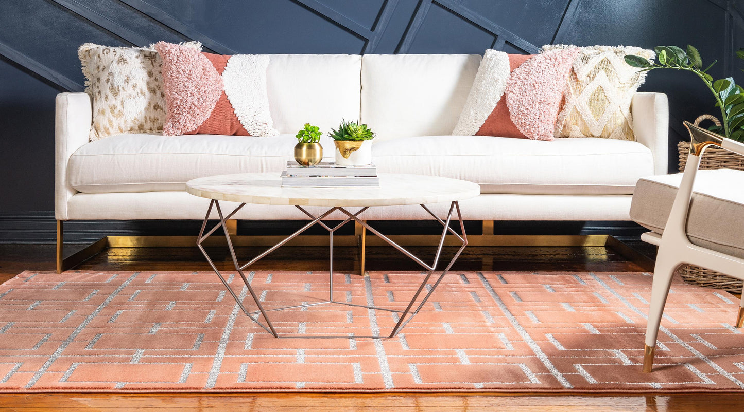 Area Rug – Modern, Cube Pattern Luxury