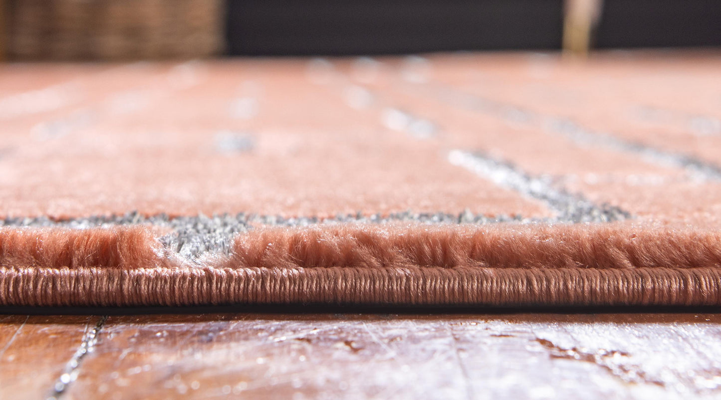 Area Rug – Modern, Cube Pattern Luxury
