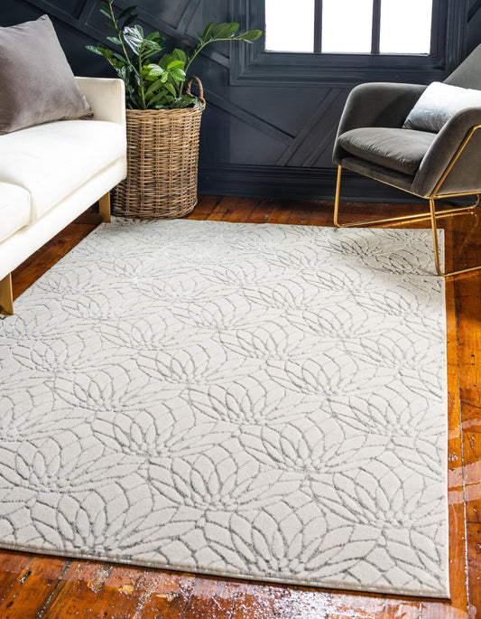 area rug modern lotus pattern luxury living room