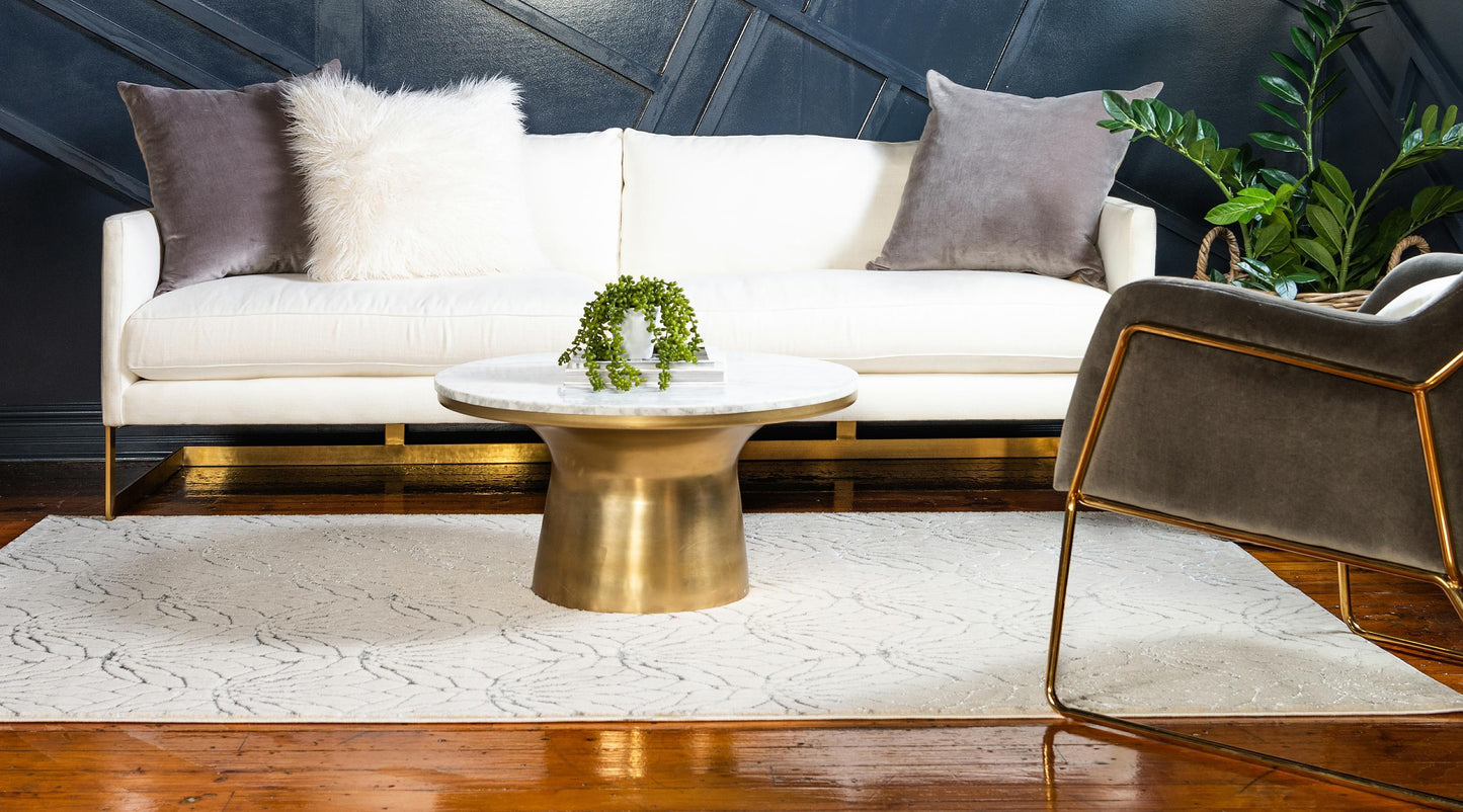 Area Rug – Modern, Lotus Flower Pattern Luxury