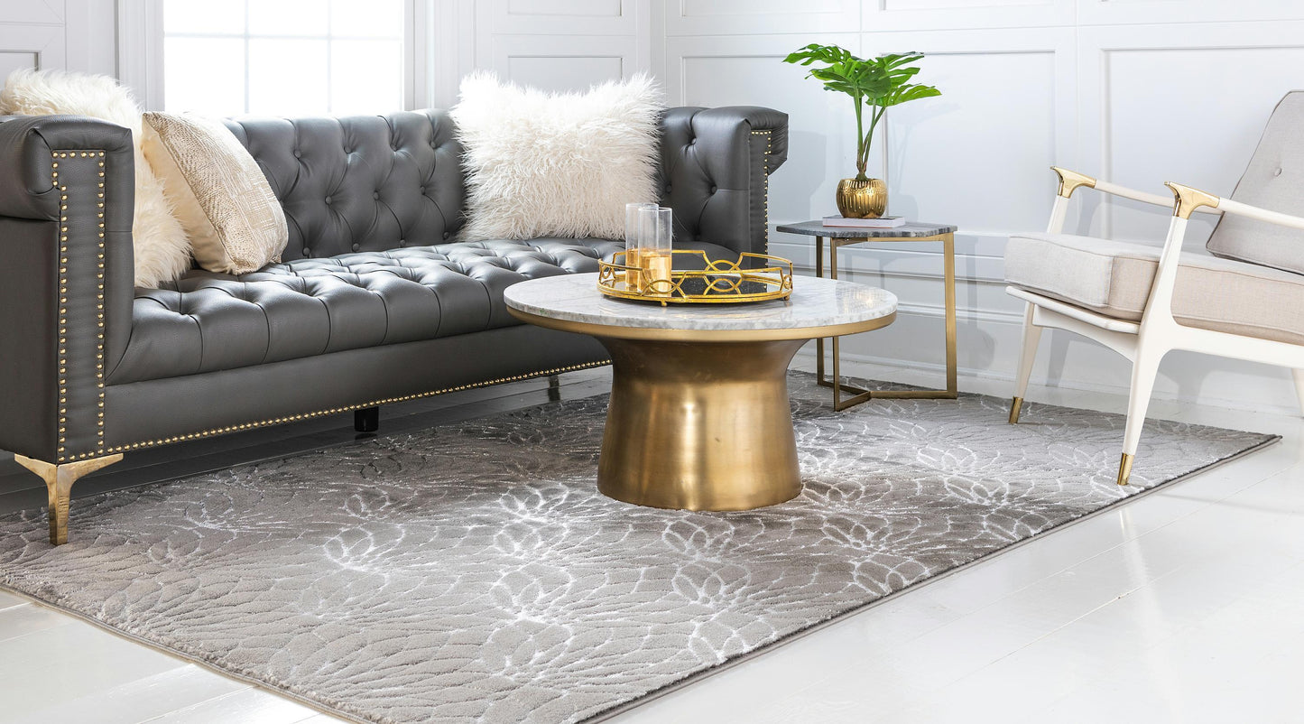 Area Rug – Modern, Lotus Flower Pattern Luxury