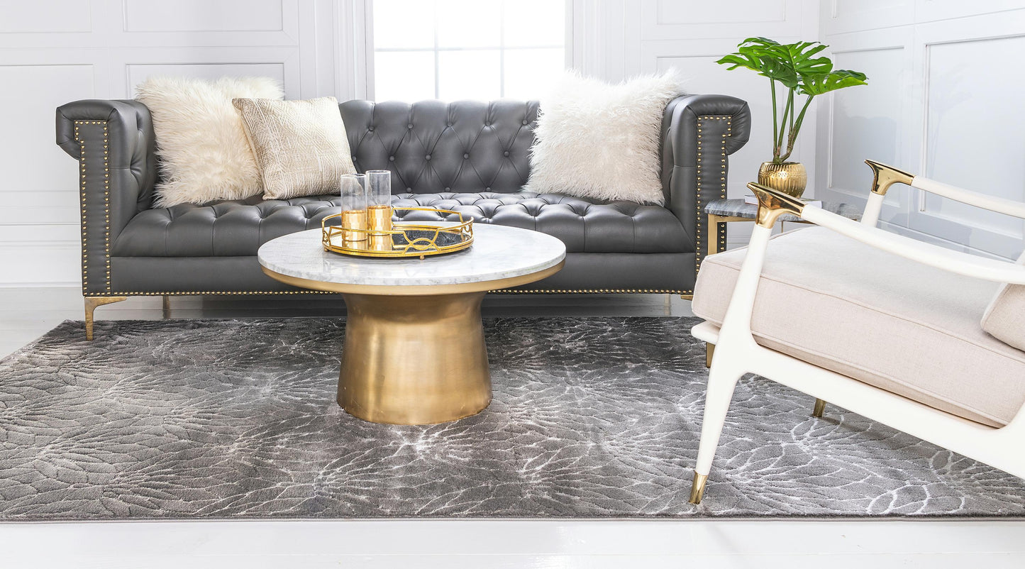 Area Rug – Modern, Lotus Flower Pattern Luxury