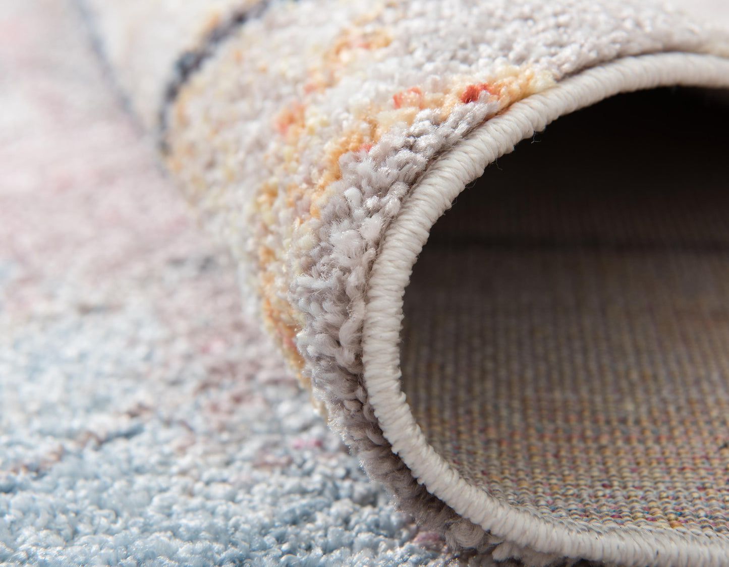 Area Rug – Modern, Hexagon Pattern Color Blend