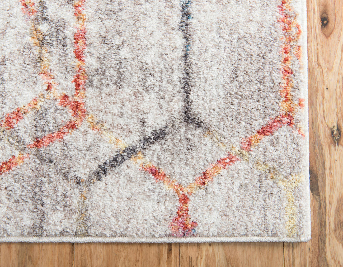 Area Rug – Modern, Hexagon Pattern Color Blend
