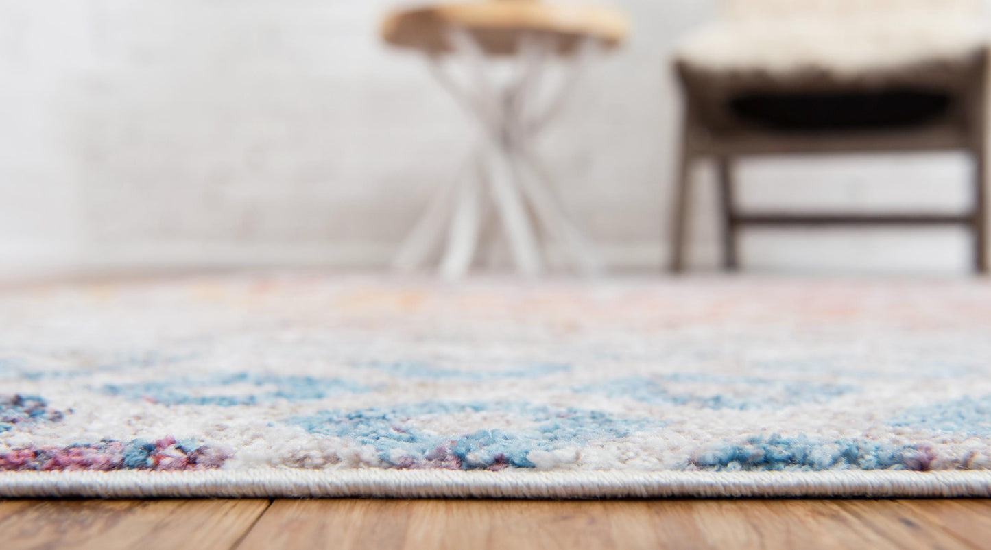 Area Rug – Rainbow Square Pattern