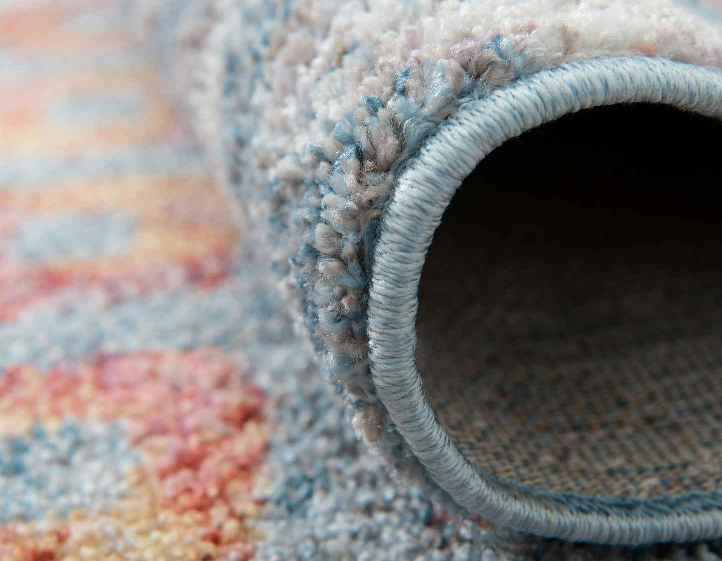 Area Rug – Rainbow Square Pattern