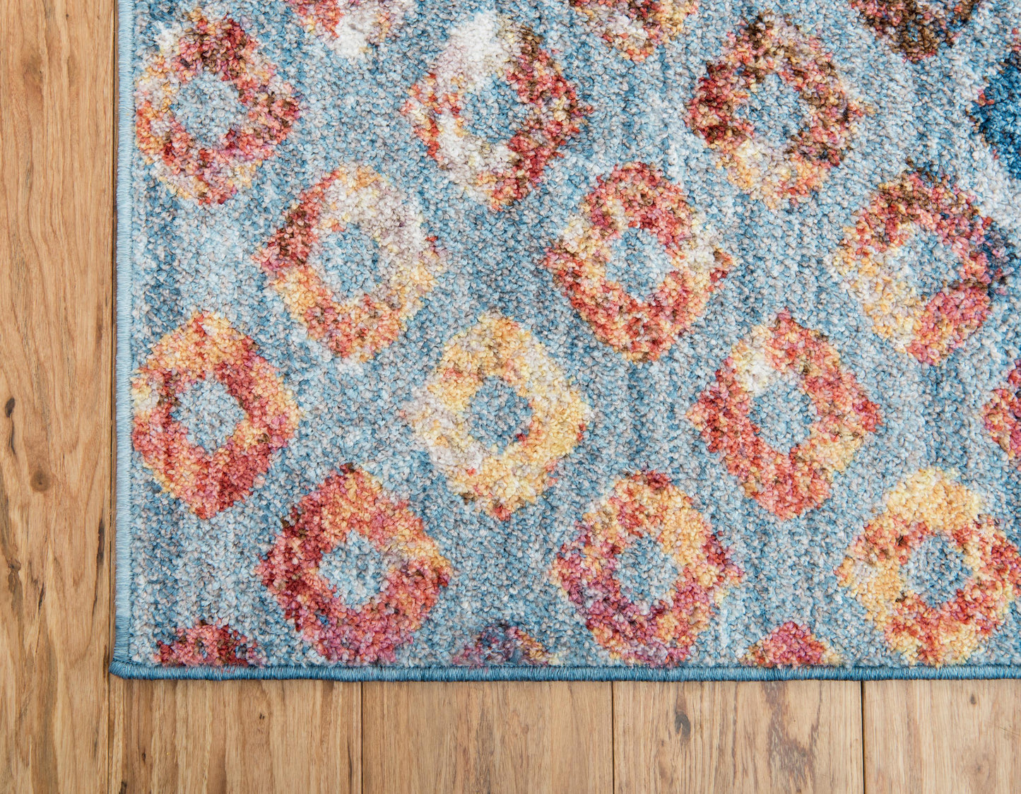 Area Rug – Rainbow Square Pattern