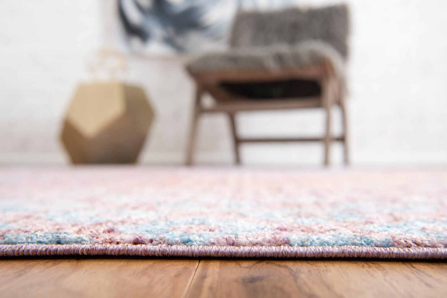 Area Rug – Rainbow Square Pattern