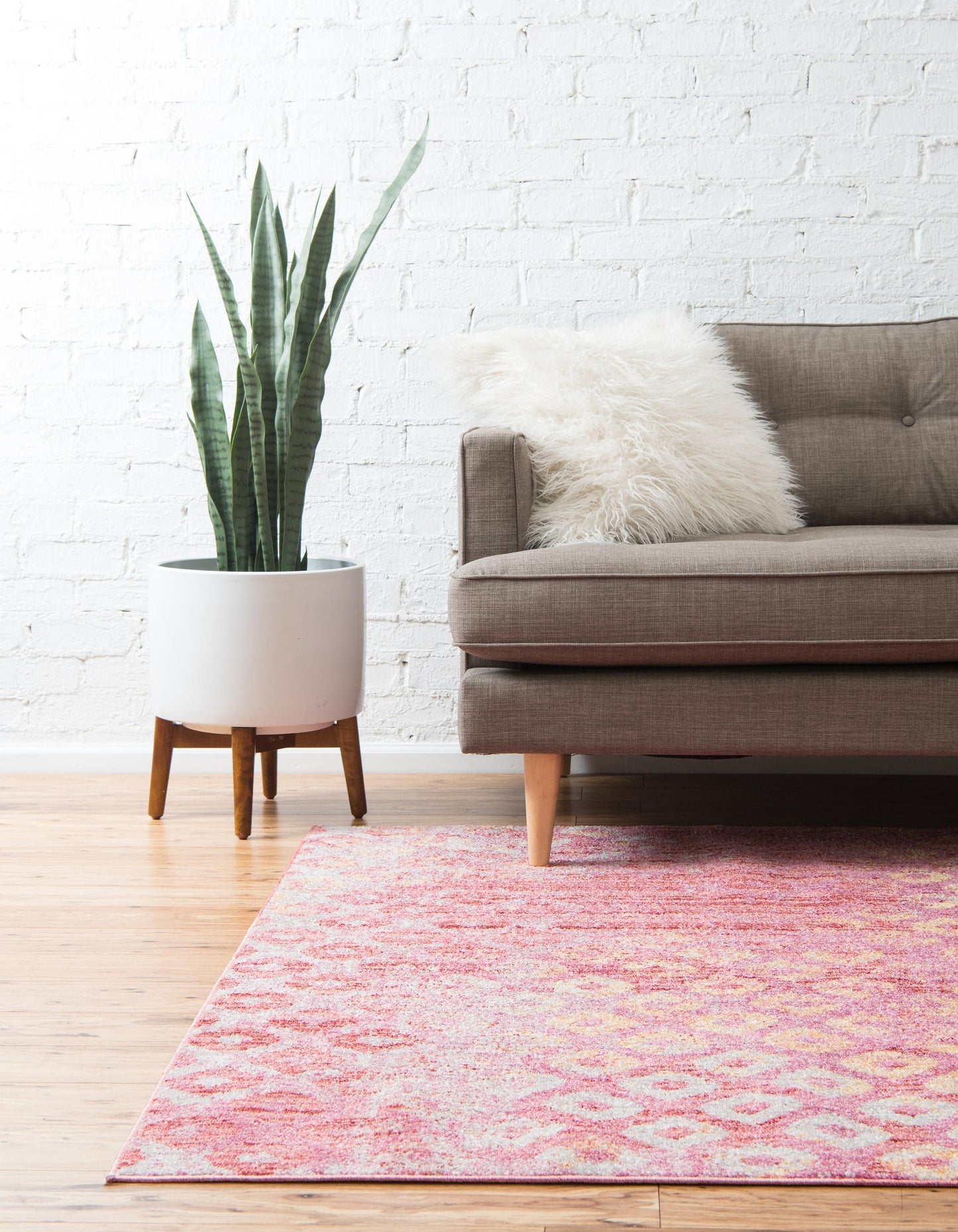 Area Rug – Rainbow Square Pattern