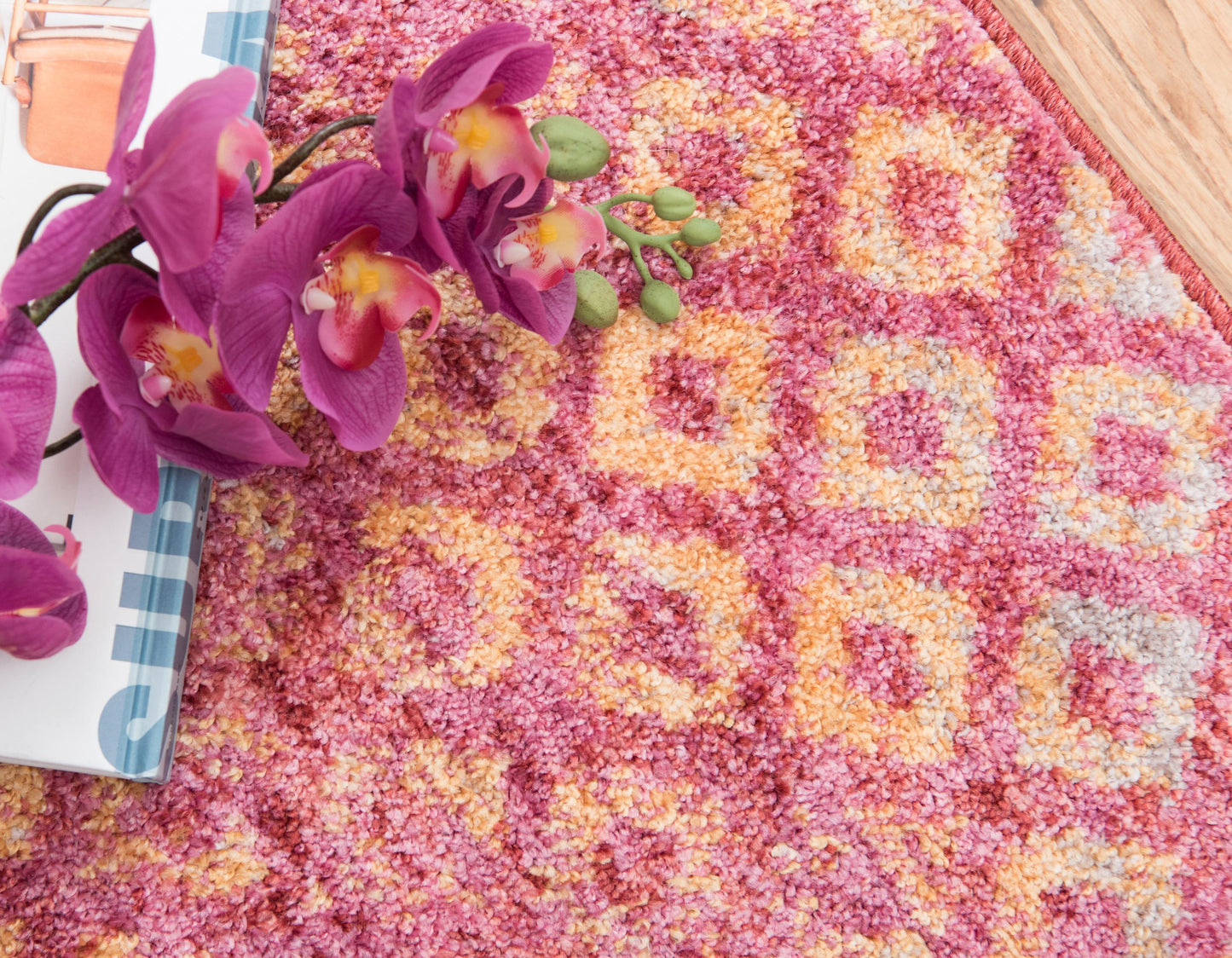 Area Rug – Rainbow Square Pattern