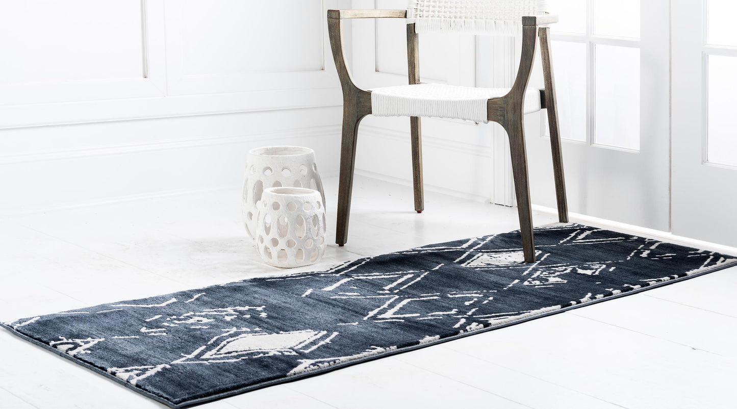 Area Rug – Faded Diamond Pattern Area