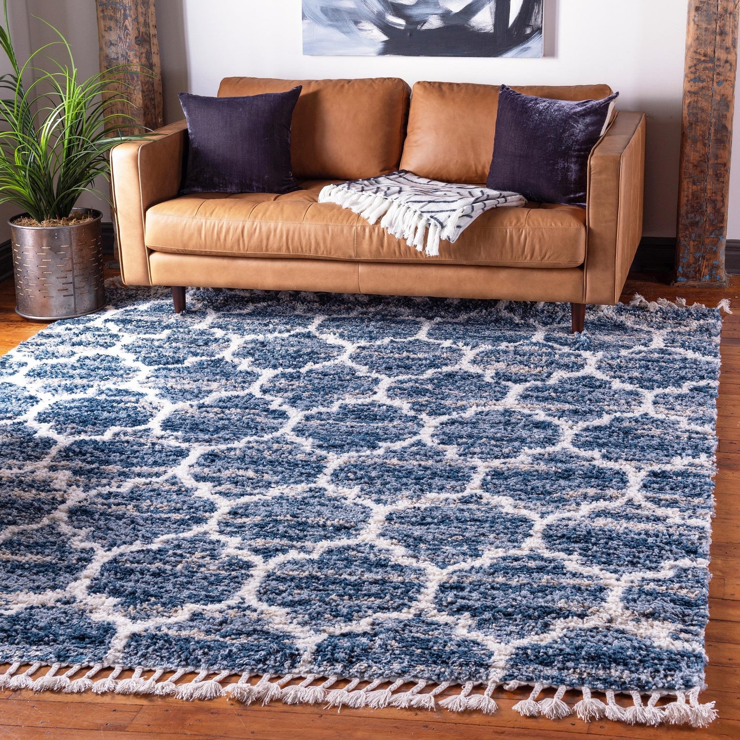 Area Rug – Modern, Pattern Shaggy Area