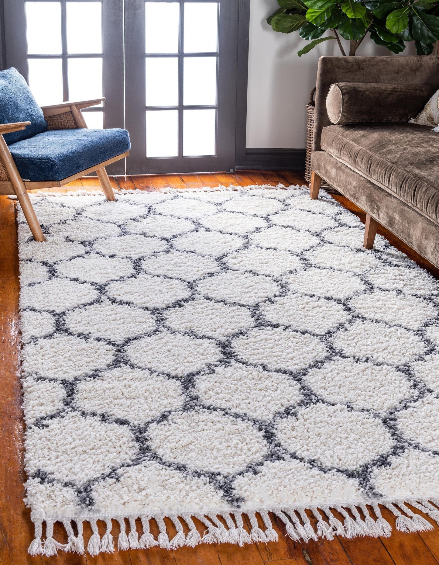 Area Rug – Modern, Pattern Shaggy Area