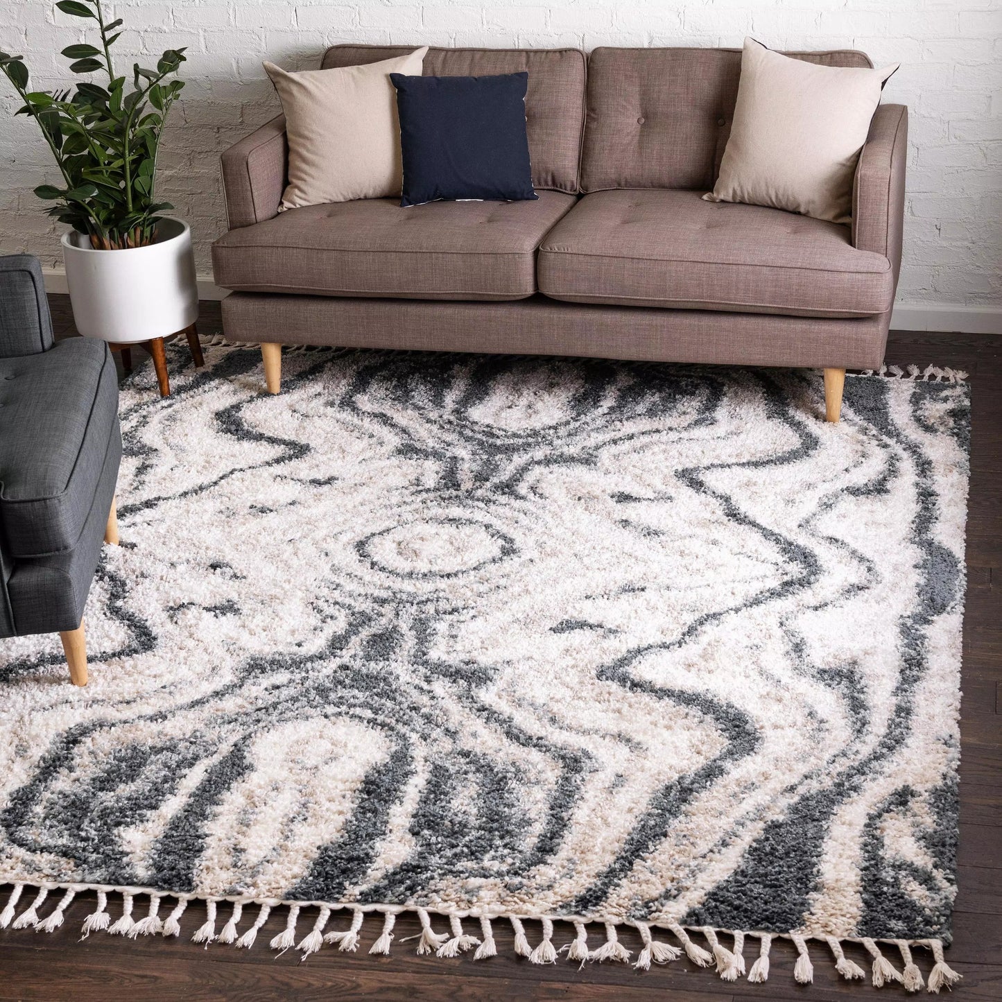 Area Rug – Marble, Color Mix Shaggy