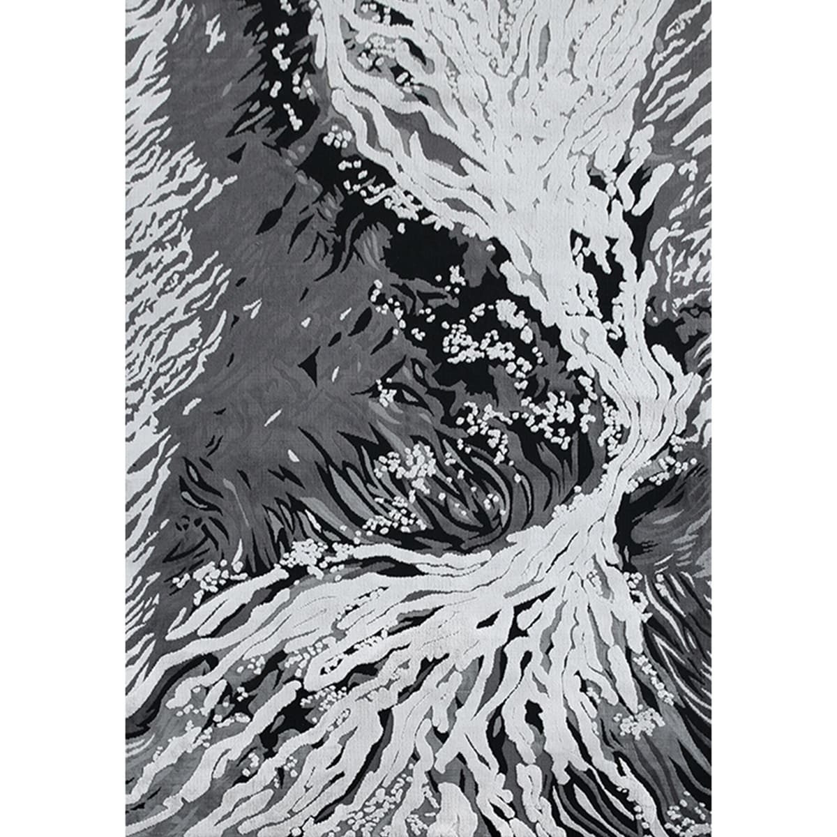 Area Rug - Bohemian, Abstract Area — Modern 3D Low-Pile