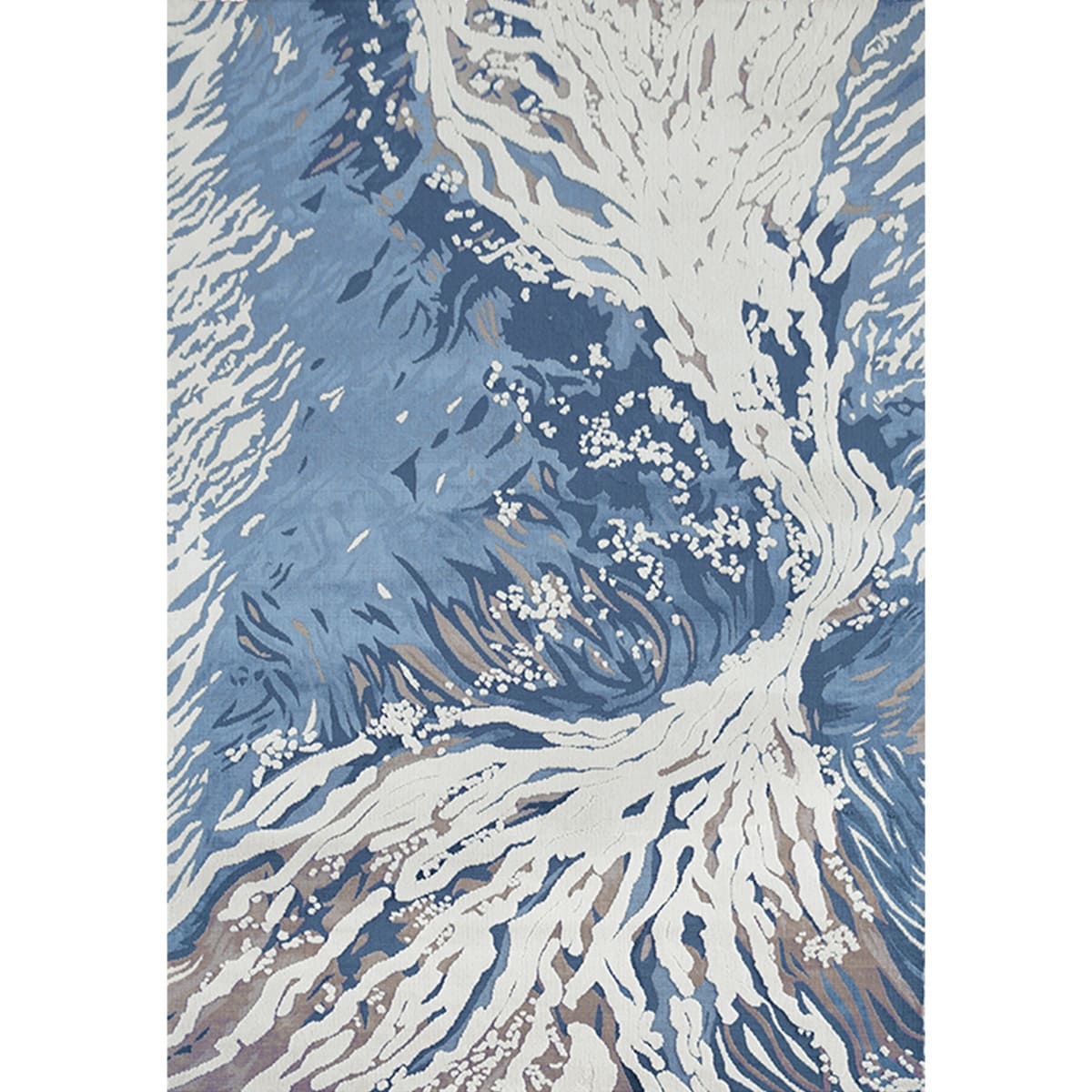 Area Rug - Bohemian, Abstract Area — Modern 3D Low-Pile