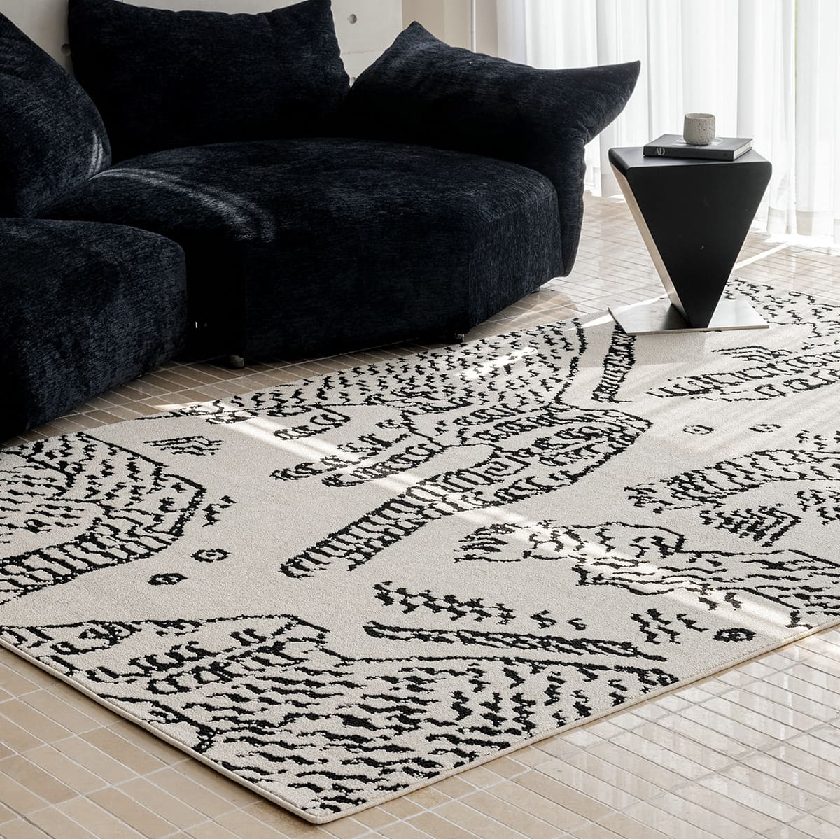 Area Rug - Bohemian, Abstract Tiger – Awesome Art Animal