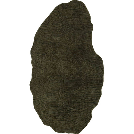 area rug bohemian abstract sculptural dark green
