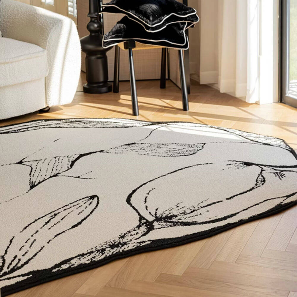 Area Rug - Bohemian, Abstract Shaped Stylish Flooring Cover