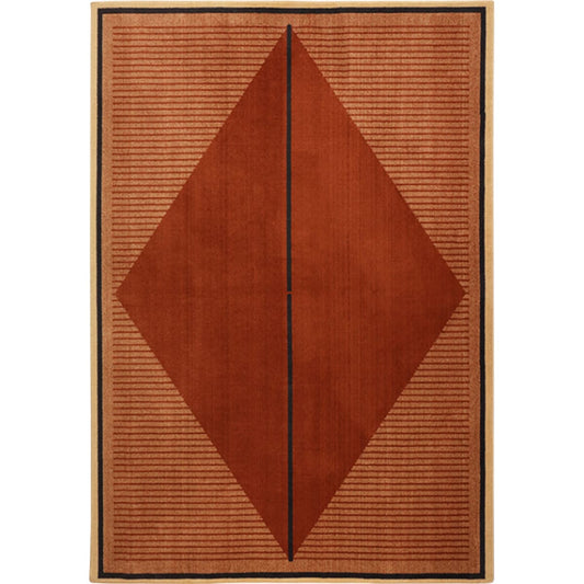 bohemian geometric area rug red living room style