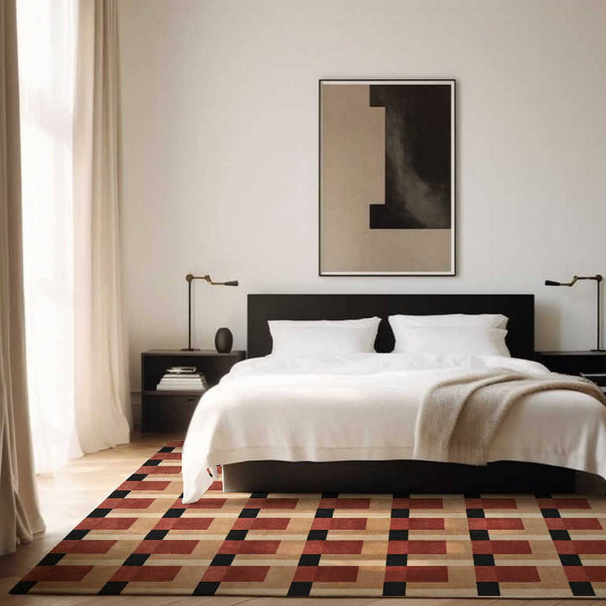 Area Rug - Bohemian, Bauhaus Area – Modern Geometric Art