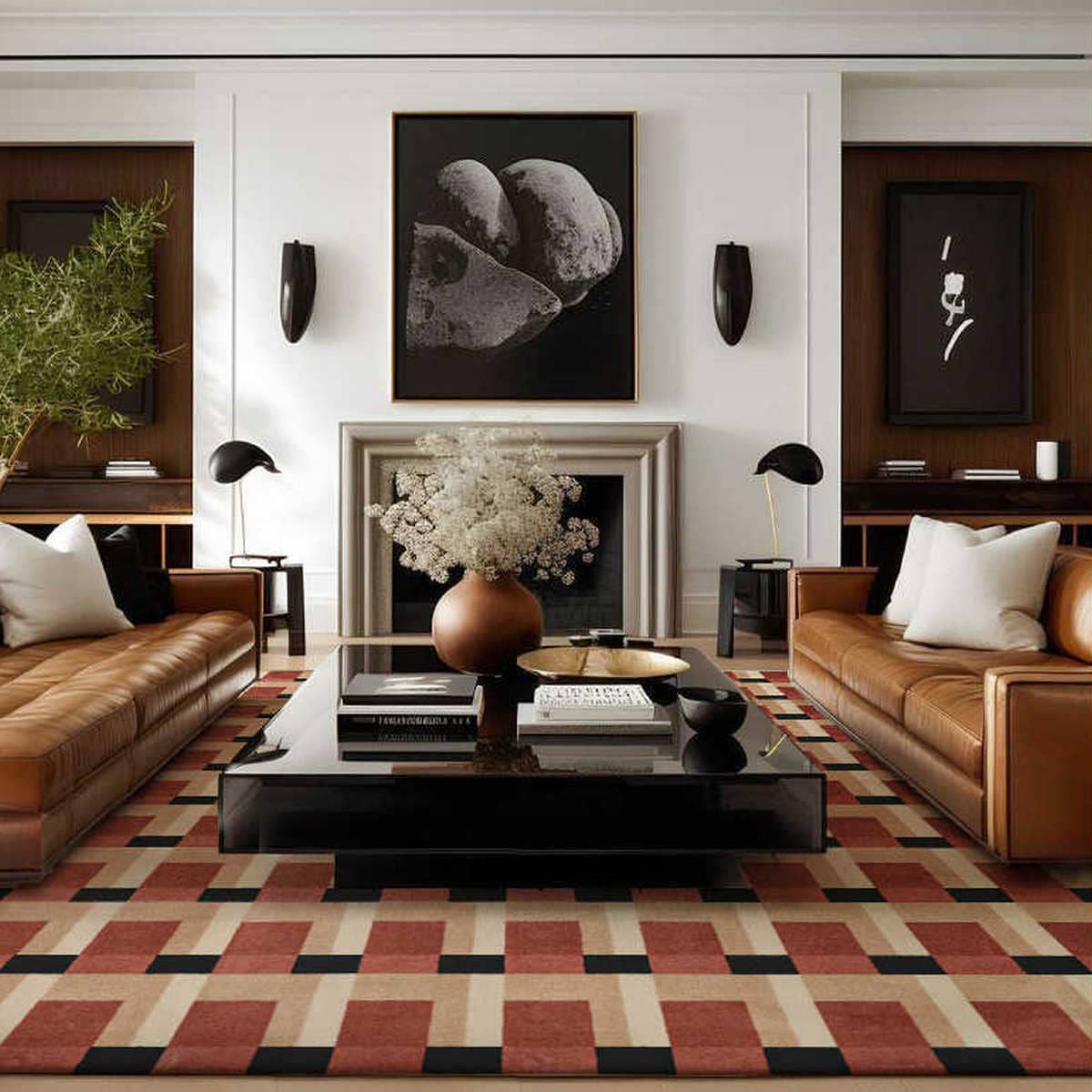 Area Rug - Bohemian, Bauhaus Area – Modern Geometric Art
