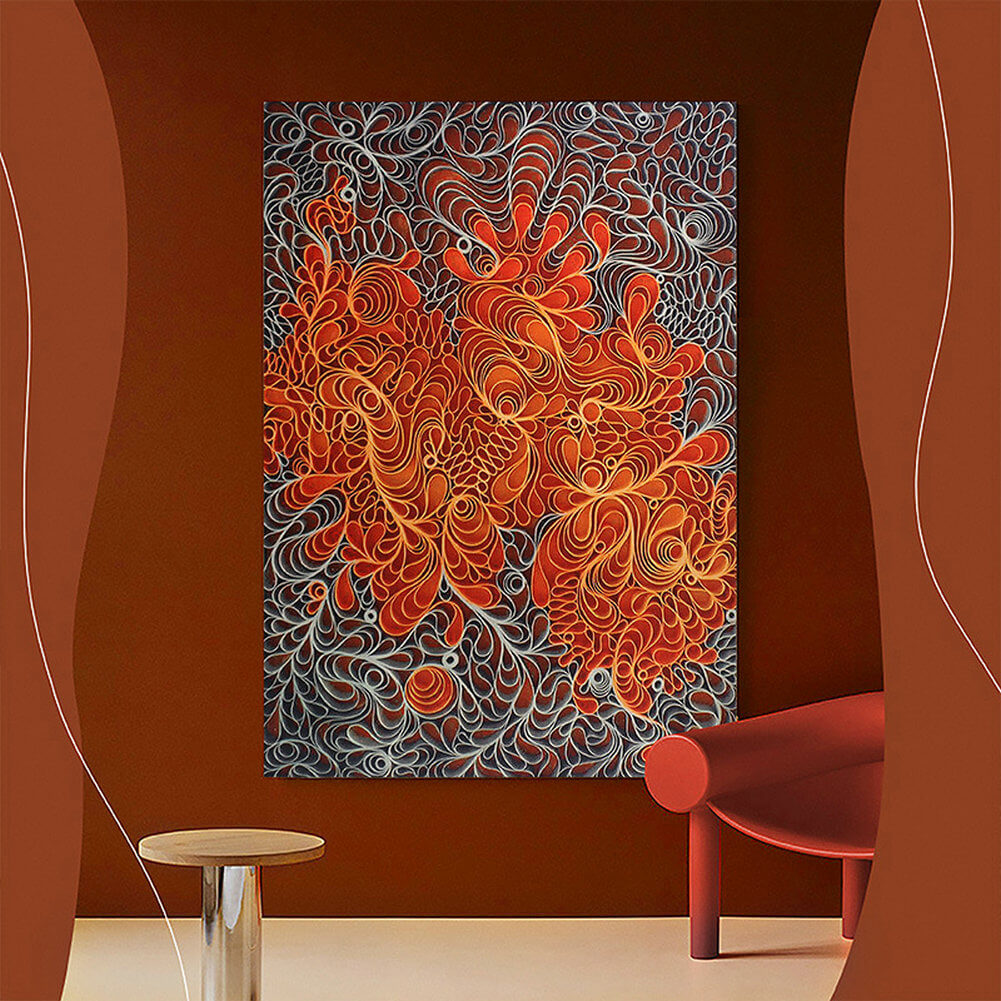Area Rug - Bohemian, Beautiful – Colorful Abstract Pattern