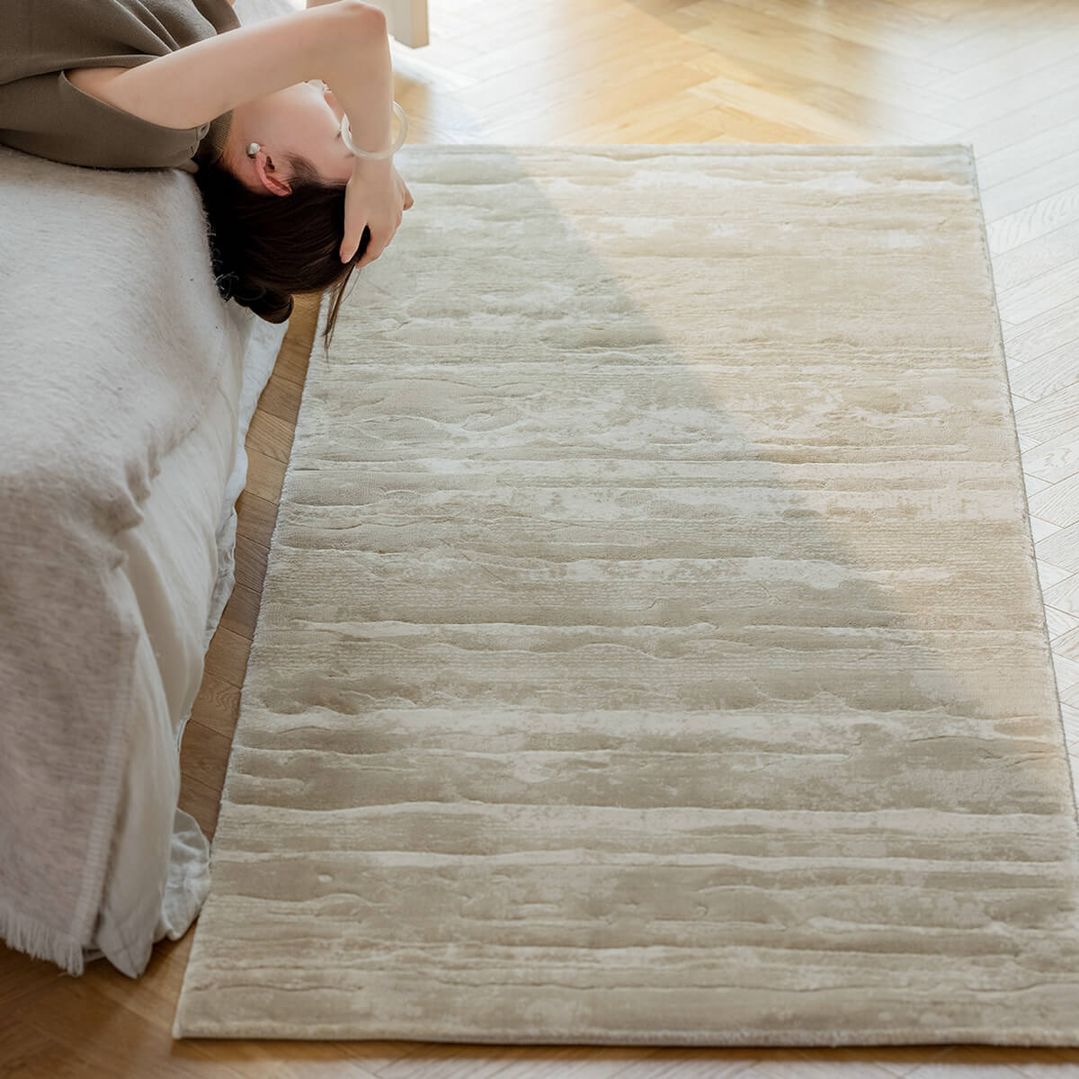 Area Rug - Bohemian, Bedside Comfortable Thickness Soft