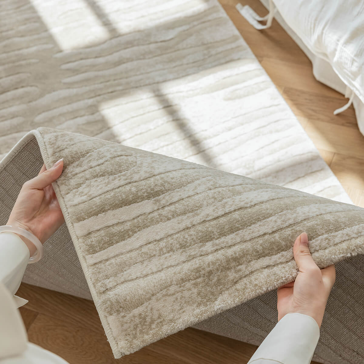 Area Rug - Bohemian, Bedside Comfortable Thickness Soft