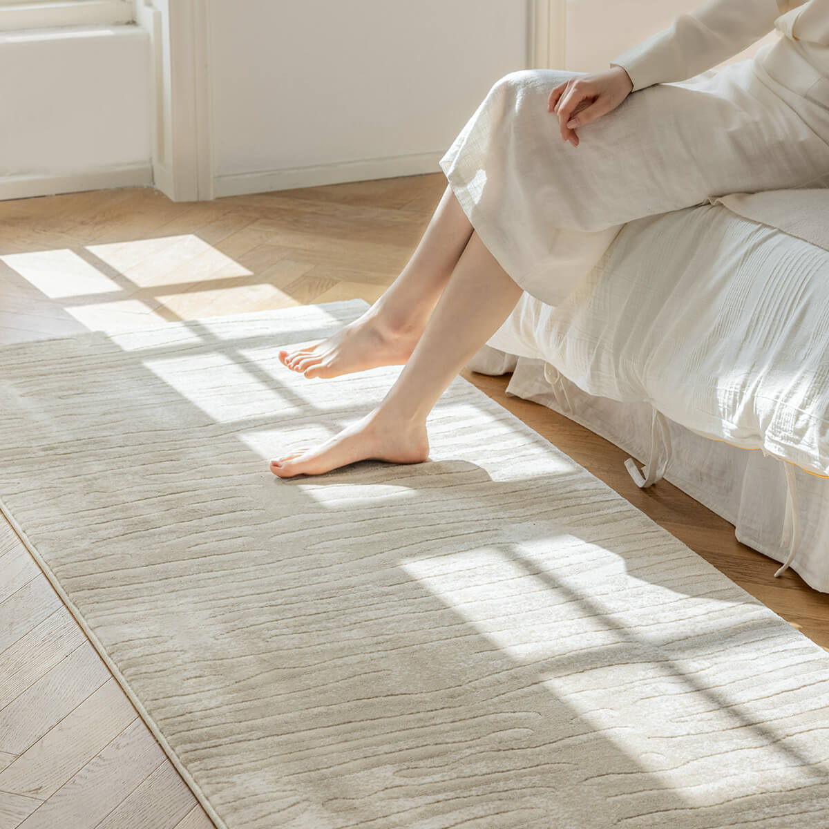 Area Rug - Bohemian, Bedside Comfortable Thickness Soft