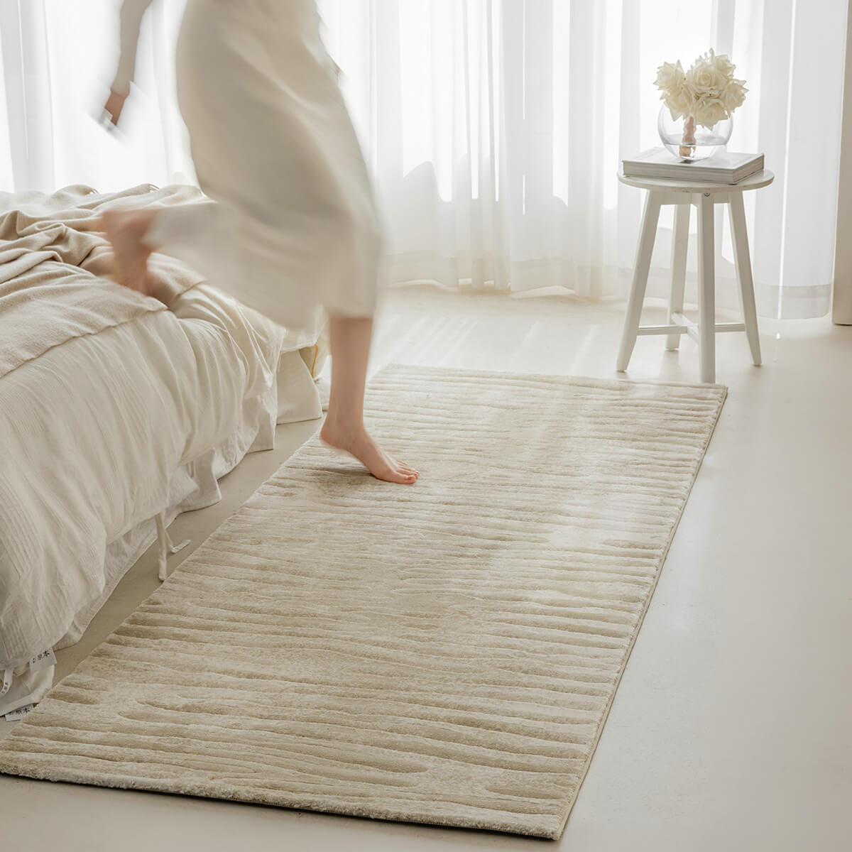 Area Rug - Bohemian, Bedside Comfortable Thickness Soft