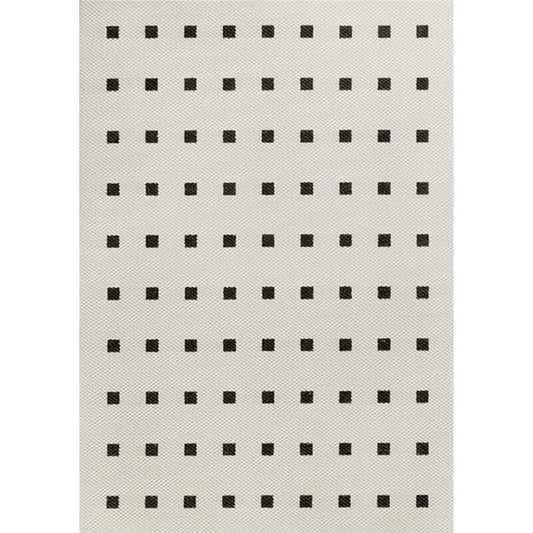 area rug bohemian black dot wool blend living room