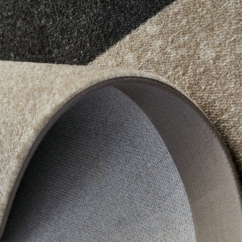 Area Rug - Bohemian, Black and Grey Abstract Pattern Design