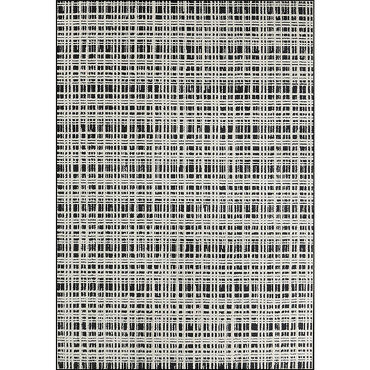bohemian geometric area rug black white large modern