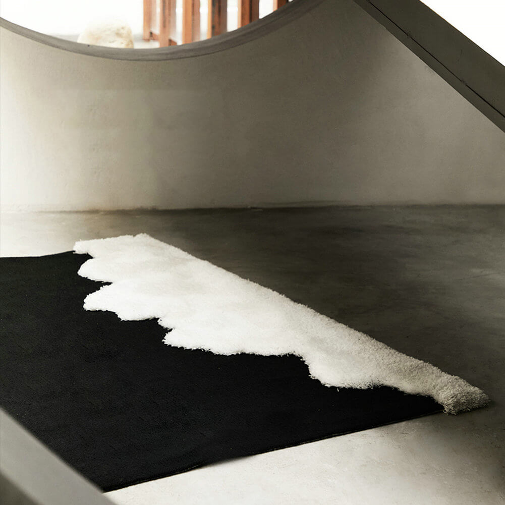 Area Rug - Bohemian, Black and White Uniquely Contemporary