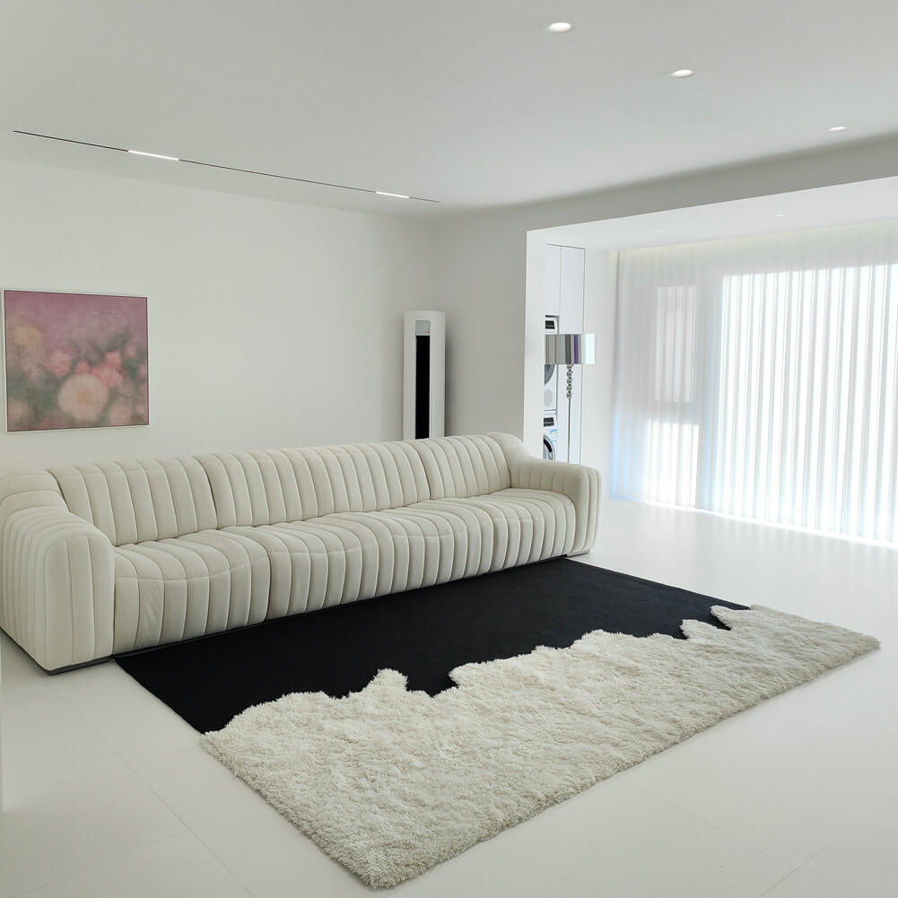 Area Rug - Bohemian, Black and White Uniquely Contemporary