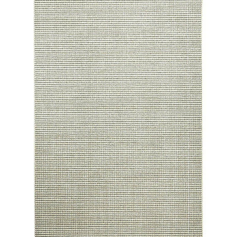 Area Rug - Bohemian, Braided Wool Light Grey Loop Pile