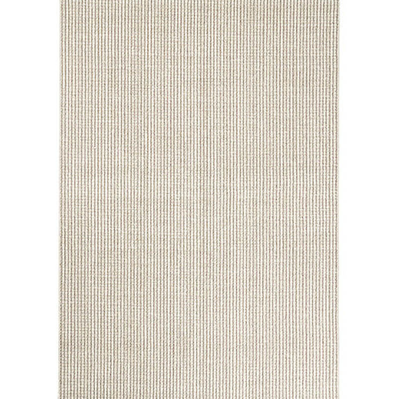 Area Rug - Bohemian, Braided Wool Light Grey Loop Pile
