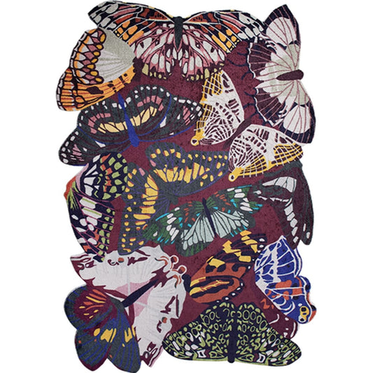 bohemian colorful animal print area rug living room